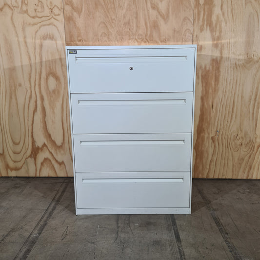 Elitebuilt 4 Drawer Tambour in White