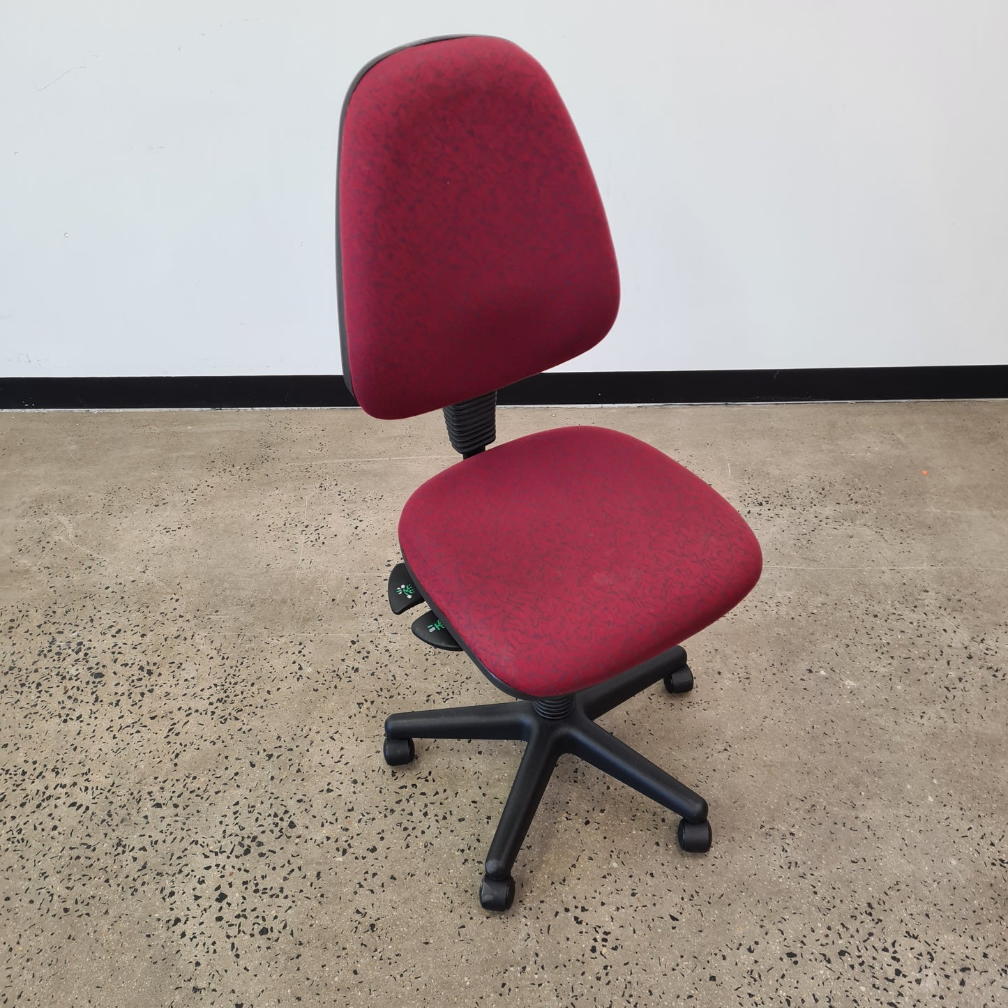 Office Task Chair in Red Upholstery