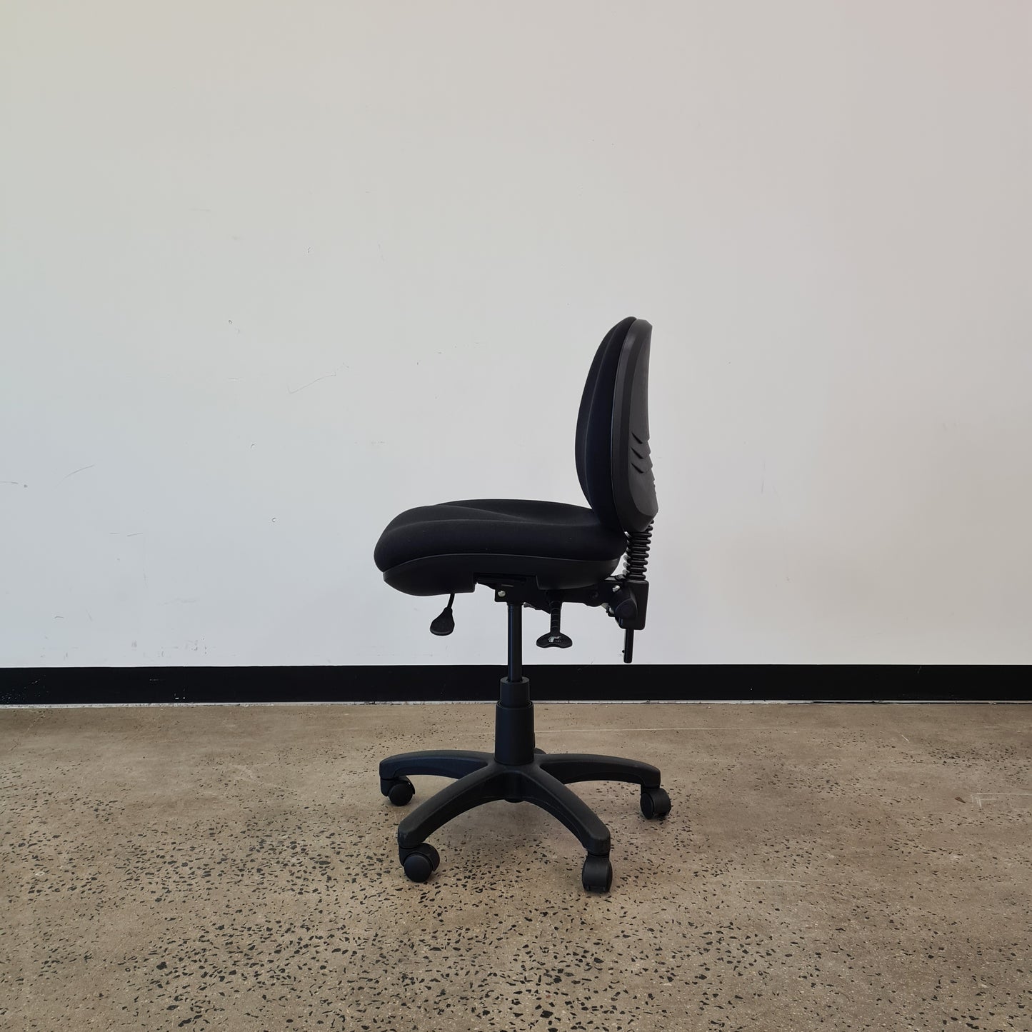 Bowermans Office Task Chair in Black Upholstery