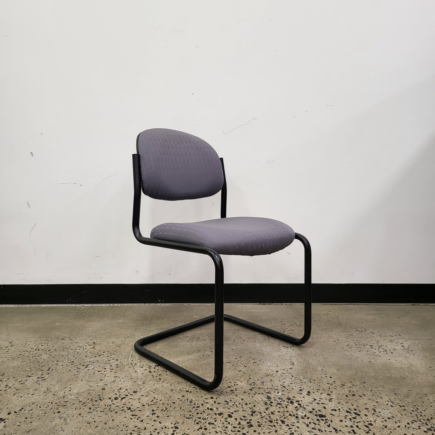 Cantilever Boardroom Chairs in Charcoal Grey and Black