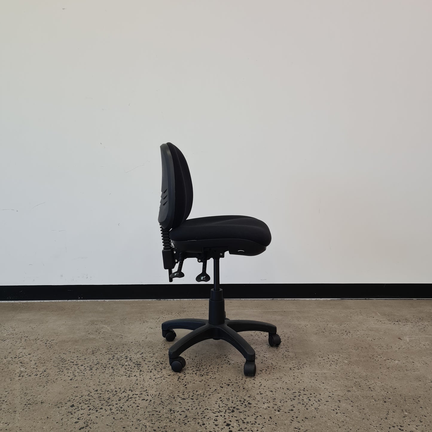 Bowermans Office Task Chair in Black Upholstery