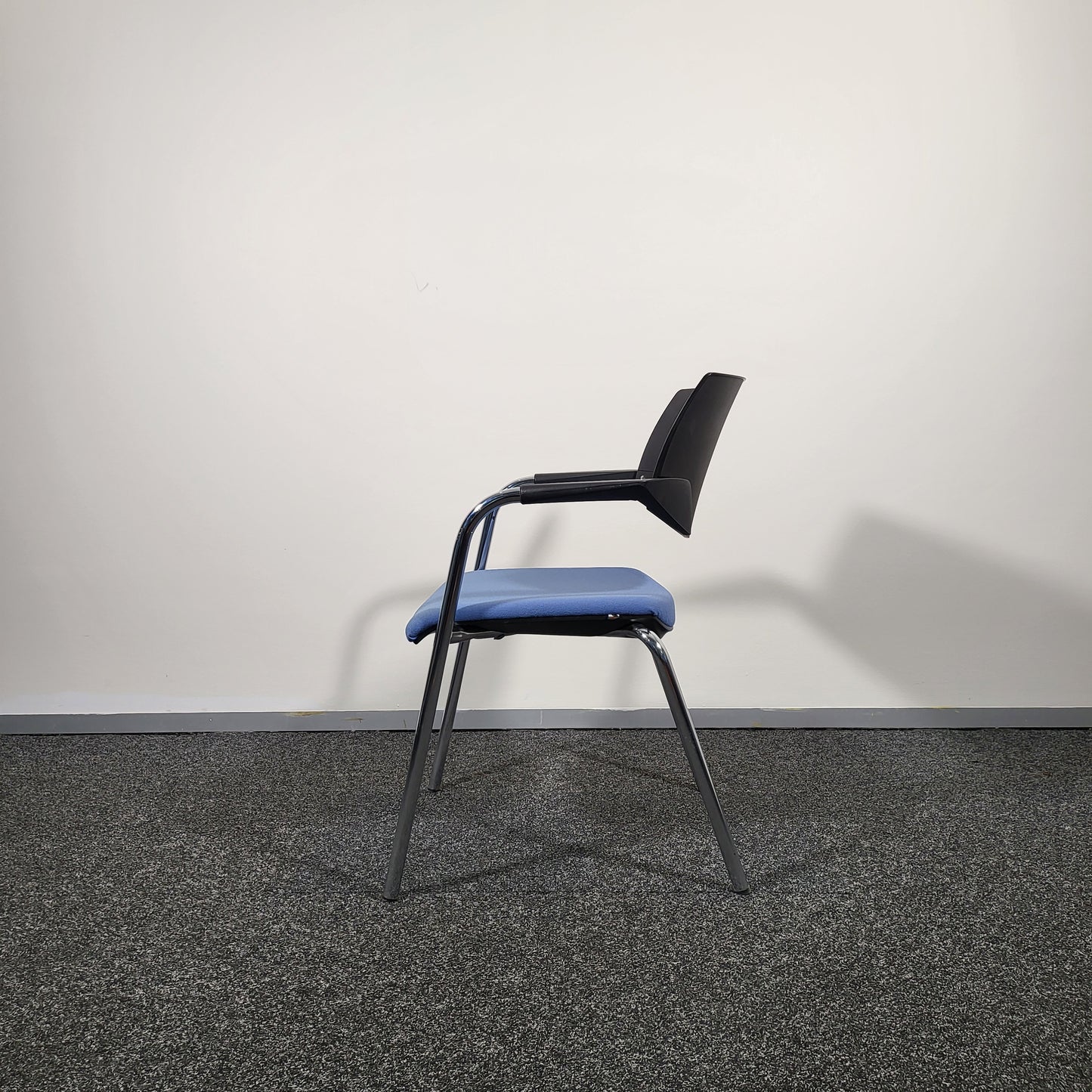 Koenig + Neurath Chair with Blue Upholstery