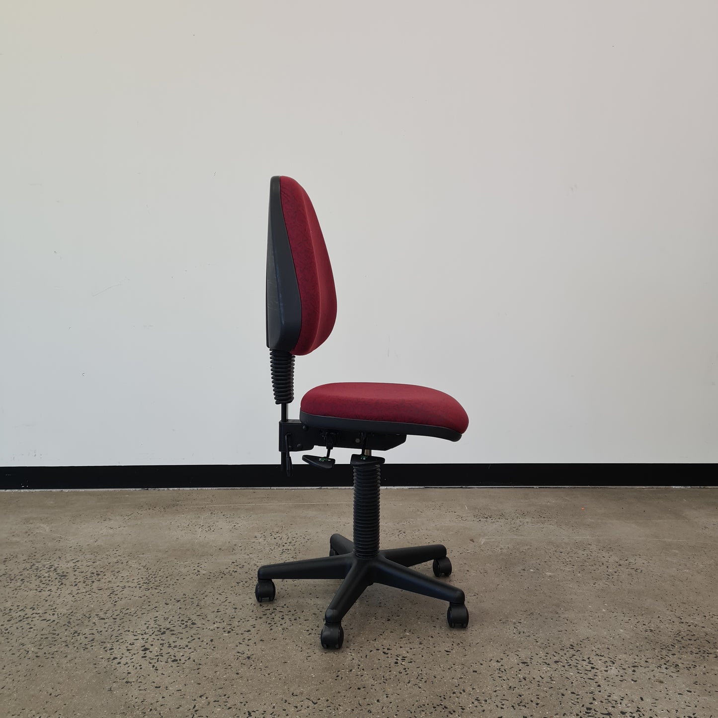 Office Task Chair in Red Upholstery