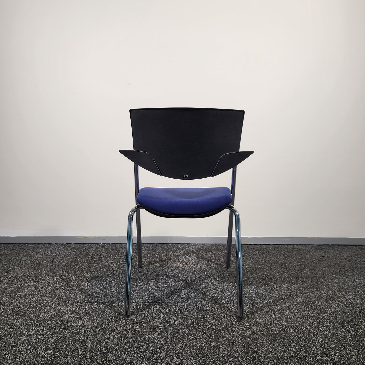 Koenig + Neurath Chair with Blue Upholstery