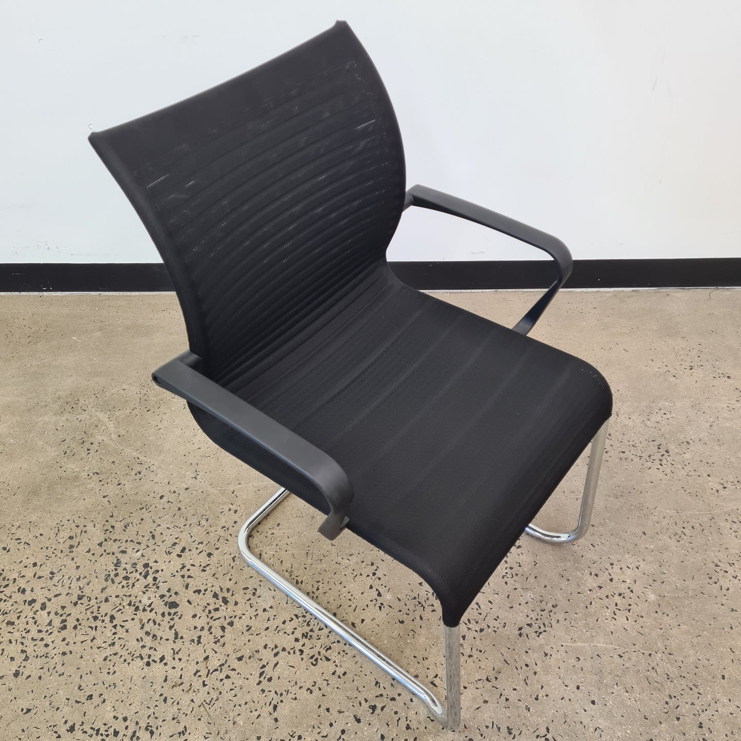 Emanate Cantilever Black Chair