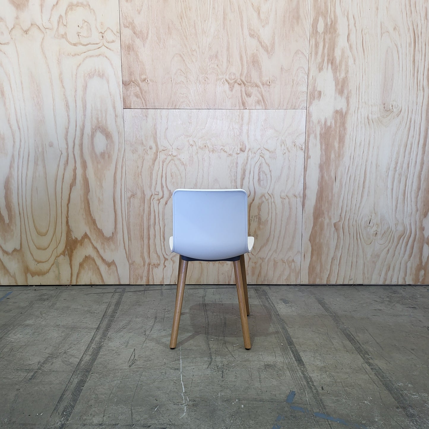 Vitra HAL Light Oak Chair in White