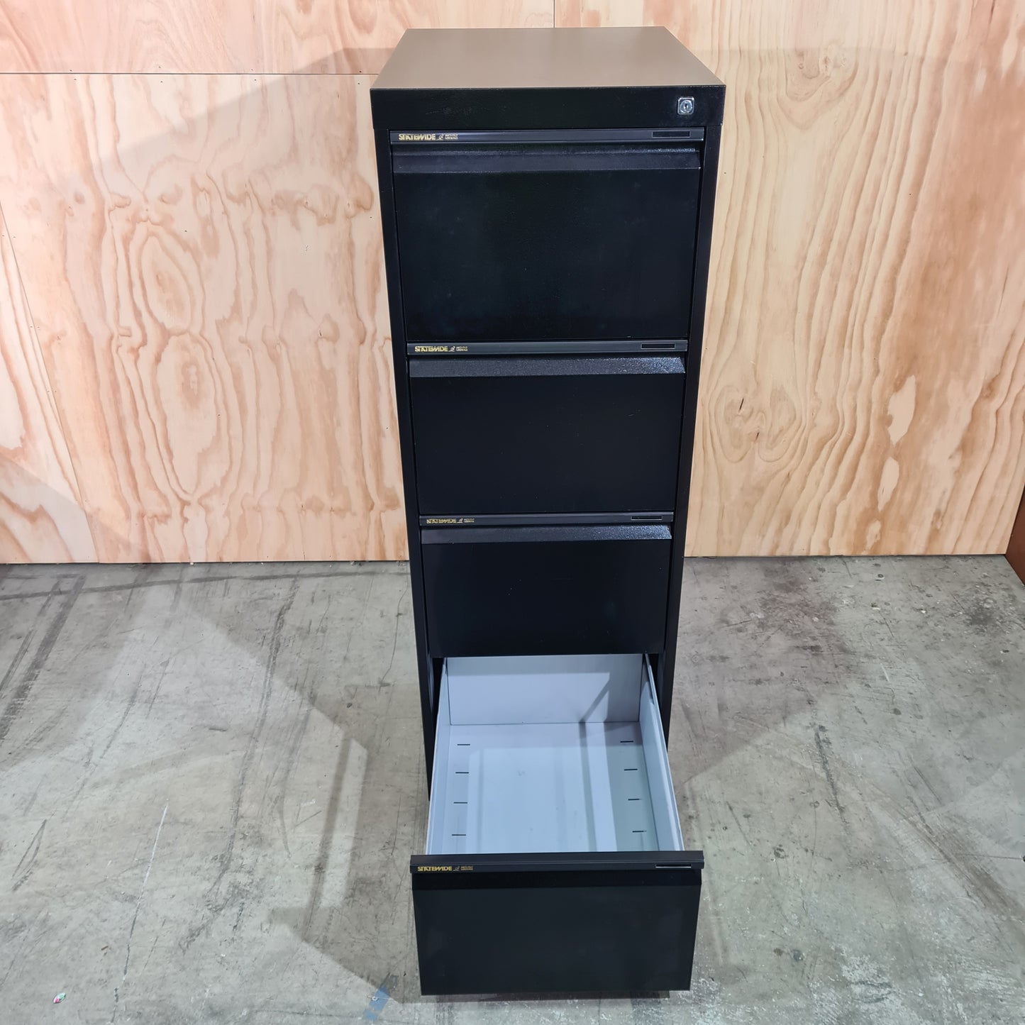 Statewide Filing Cabinet Black 4 Drawers