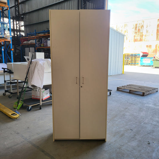 CLEARANCE Tall Cupboard in White