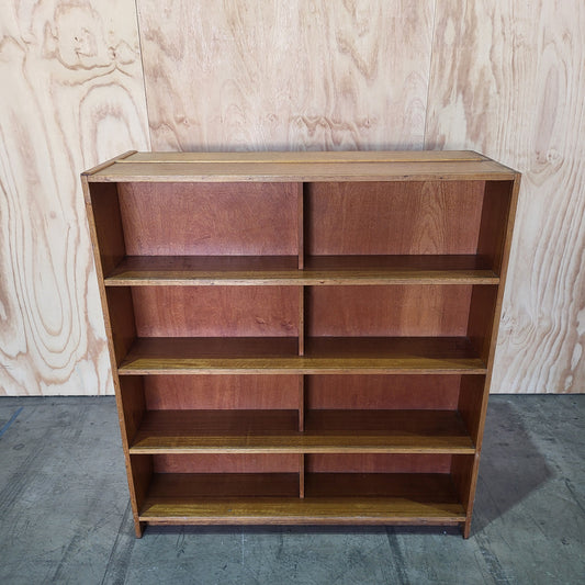 Antique double sided wooden shelf