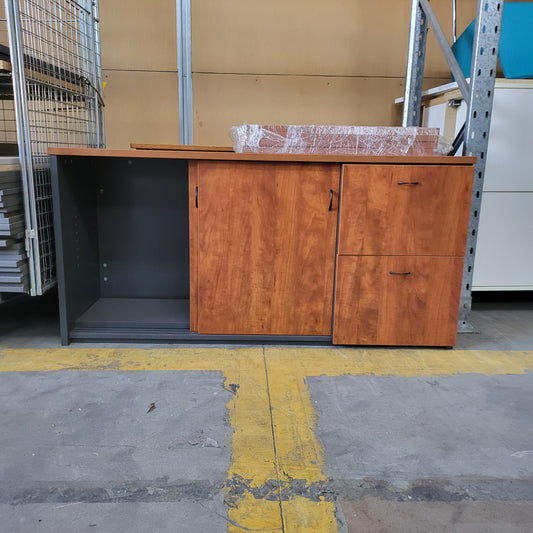 CLEARANCE Timber Buffet with Sliding Doors and Drawers