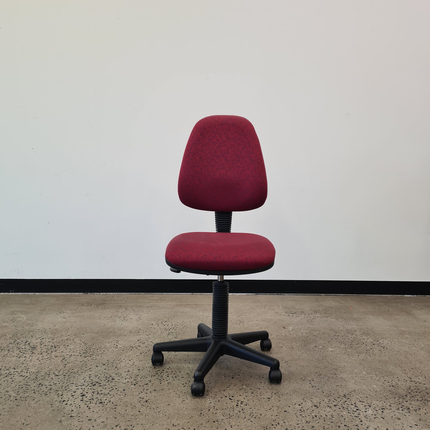 Office Task Chair in Red Upholstery