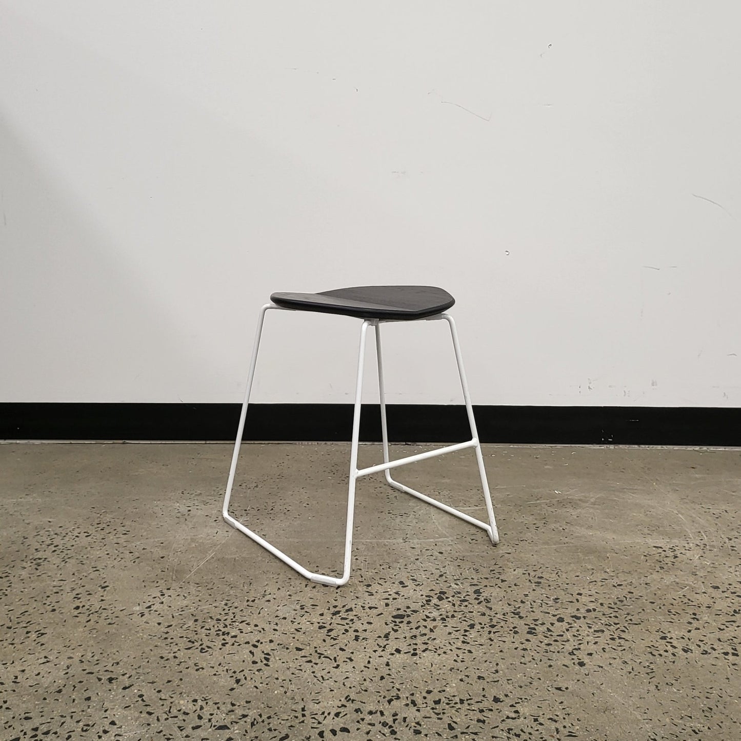 Ross Gardum Duet Stool in Black and White