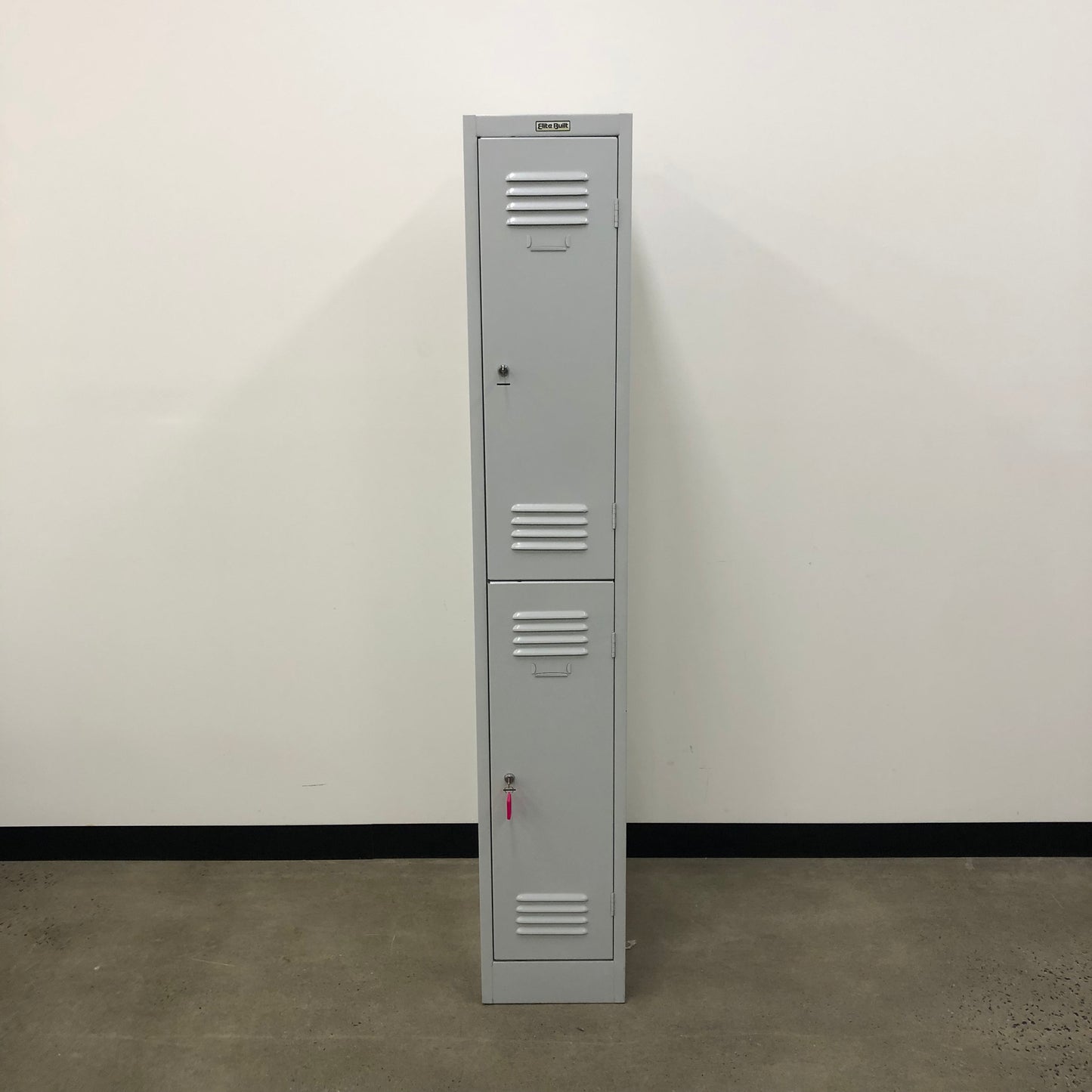 EliteBuilt Locker Single Bay Grey 2 Door