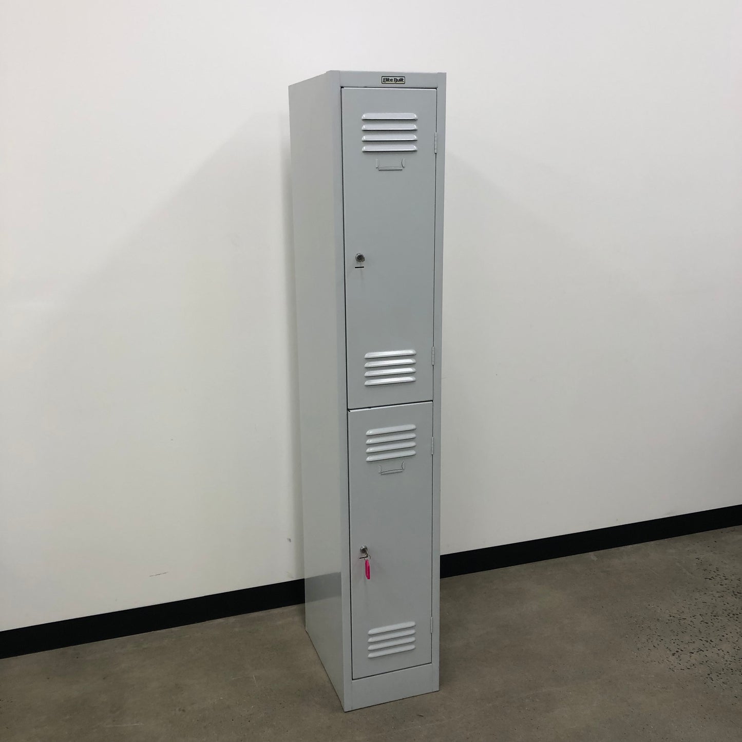 EliteBuilt Locker Single Bay Grey 2 Door