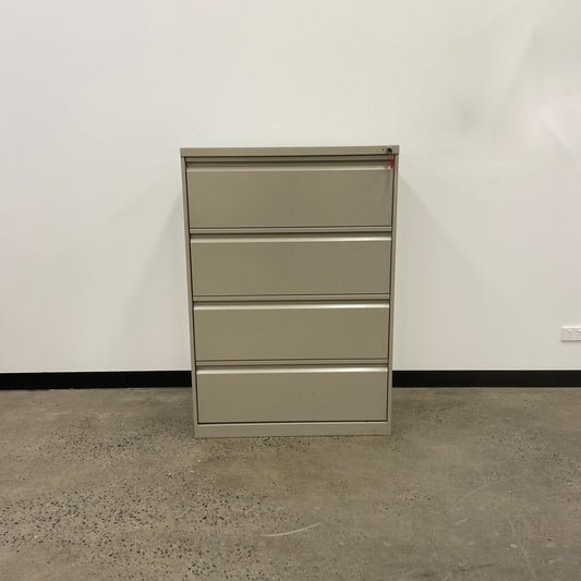 Bosco Wide Filing Cabinet 4 Drawer Beige