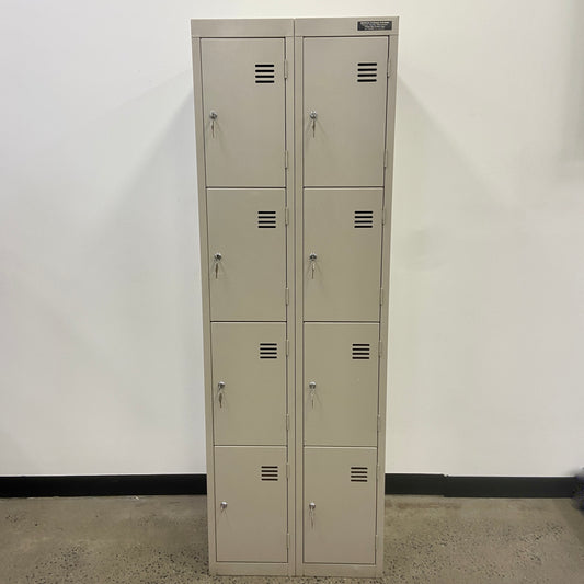 Berwick Storage Systems Double Locker Bay 8 Door Beige